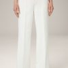 New Windsor Crepe Marlene Trousers In Ecru