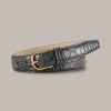 Hot Windsor Nappa Leather Belt In Anthracite