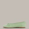 Online Windsor Suede Ballerinas In Light Green By Unutzer