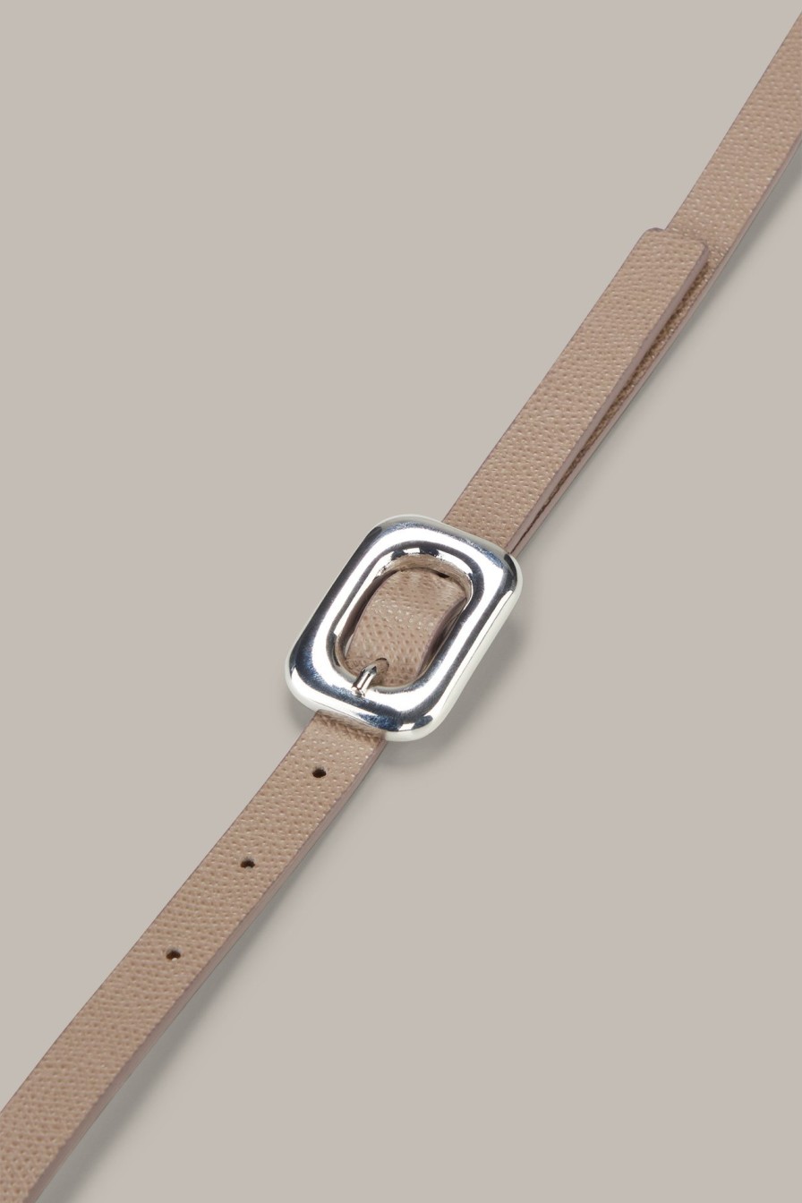 Clearance Windsor Nappa Leather Belt In Taupe