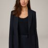 Hot Windsor Crepe Blazer In Navy