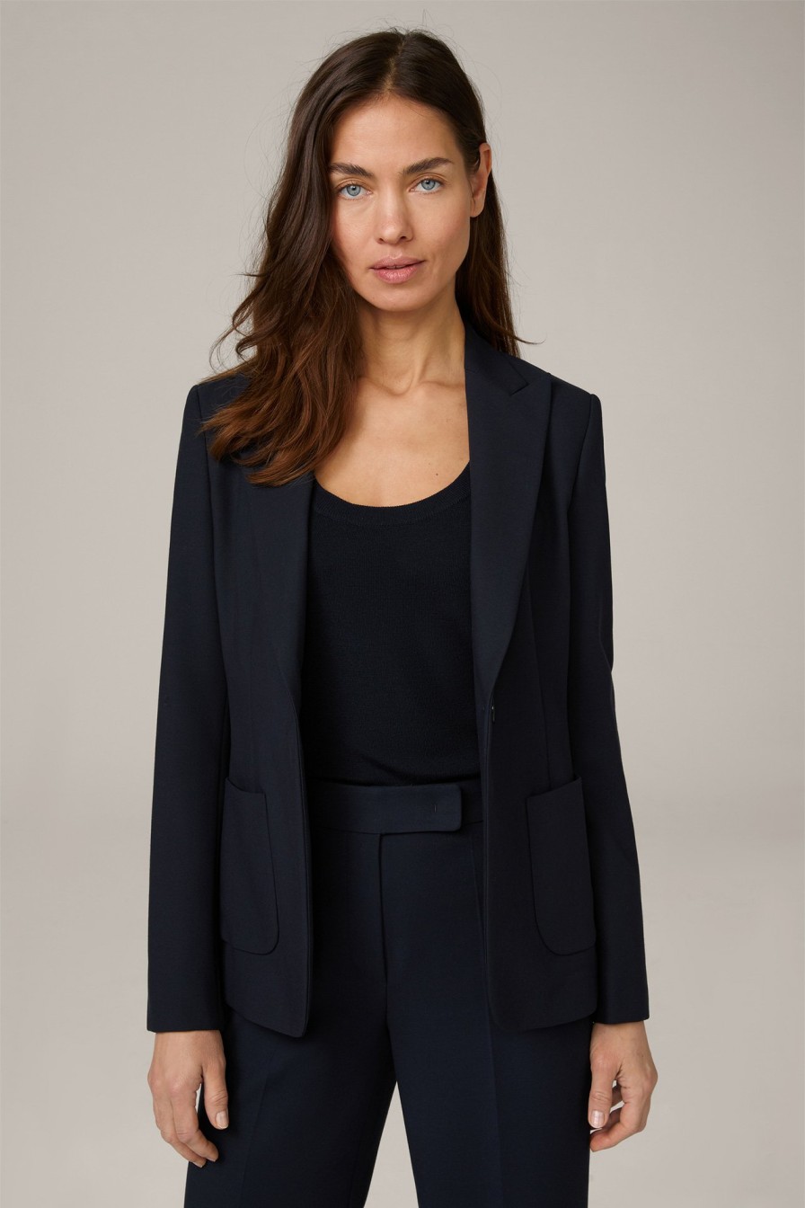 Hot Windsor Crepe Blazer In Navy