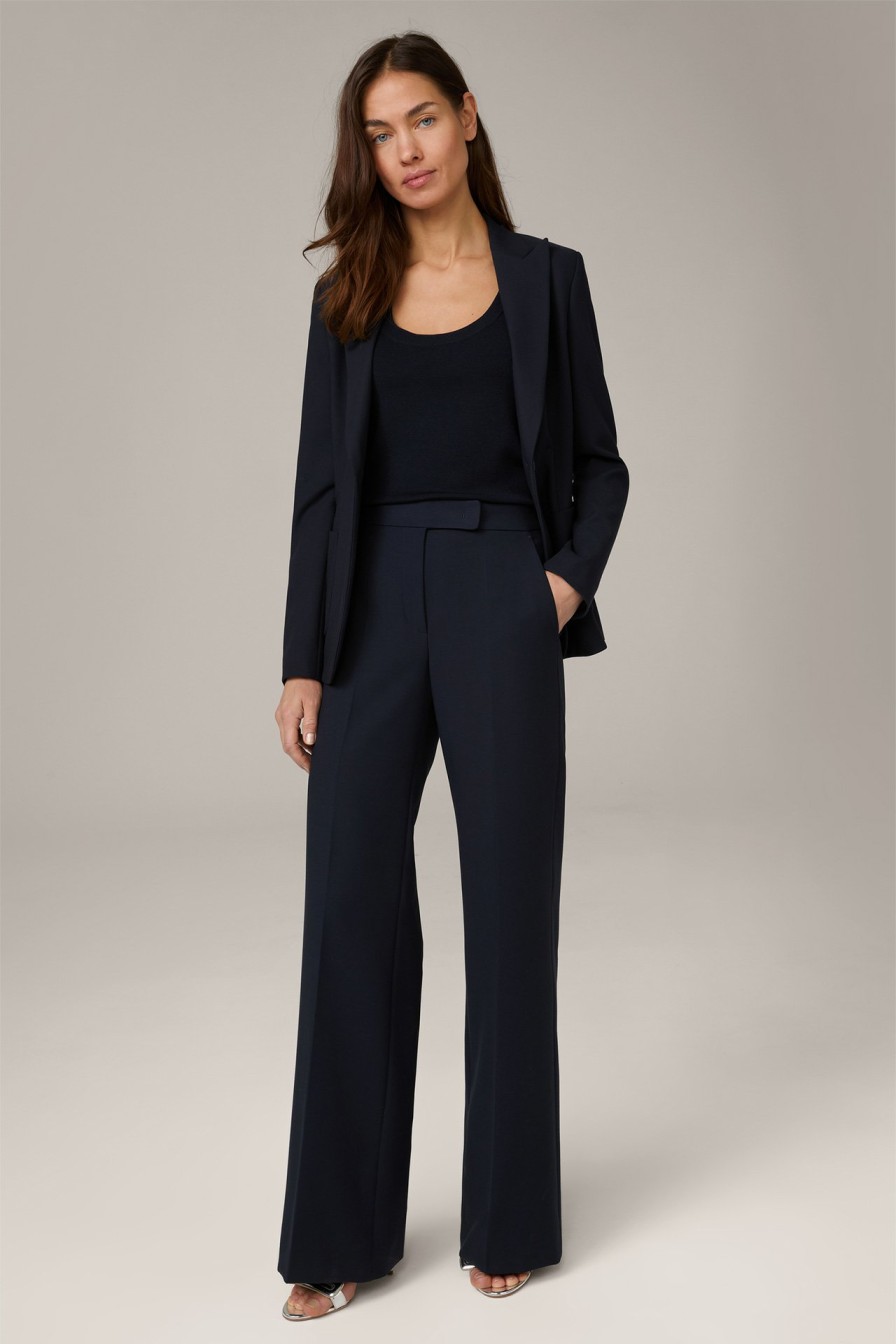 Hot Windsor Crepe Blazer In Navy