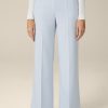 New Windsor Crepe Marlene Trousers In Light Blue