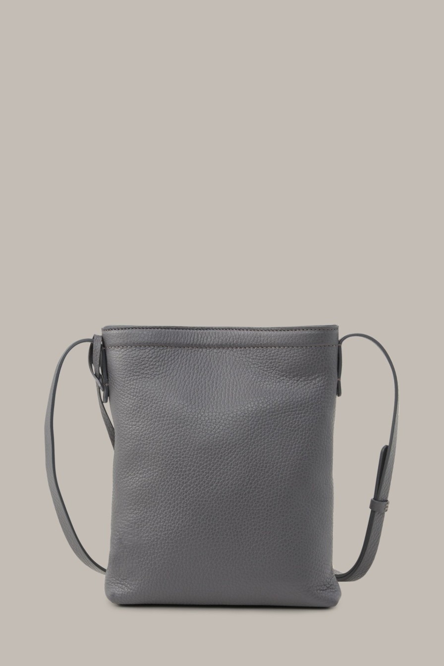 Clearance Windsor Crossbody Bag In Nappa Leather In Grey