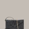 Hot Windsor Nappa Leather Envelope Bag In Anthracite