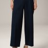 Wholesale Windsor Cropped Cotton Stretch Marlene Trousers In Navy