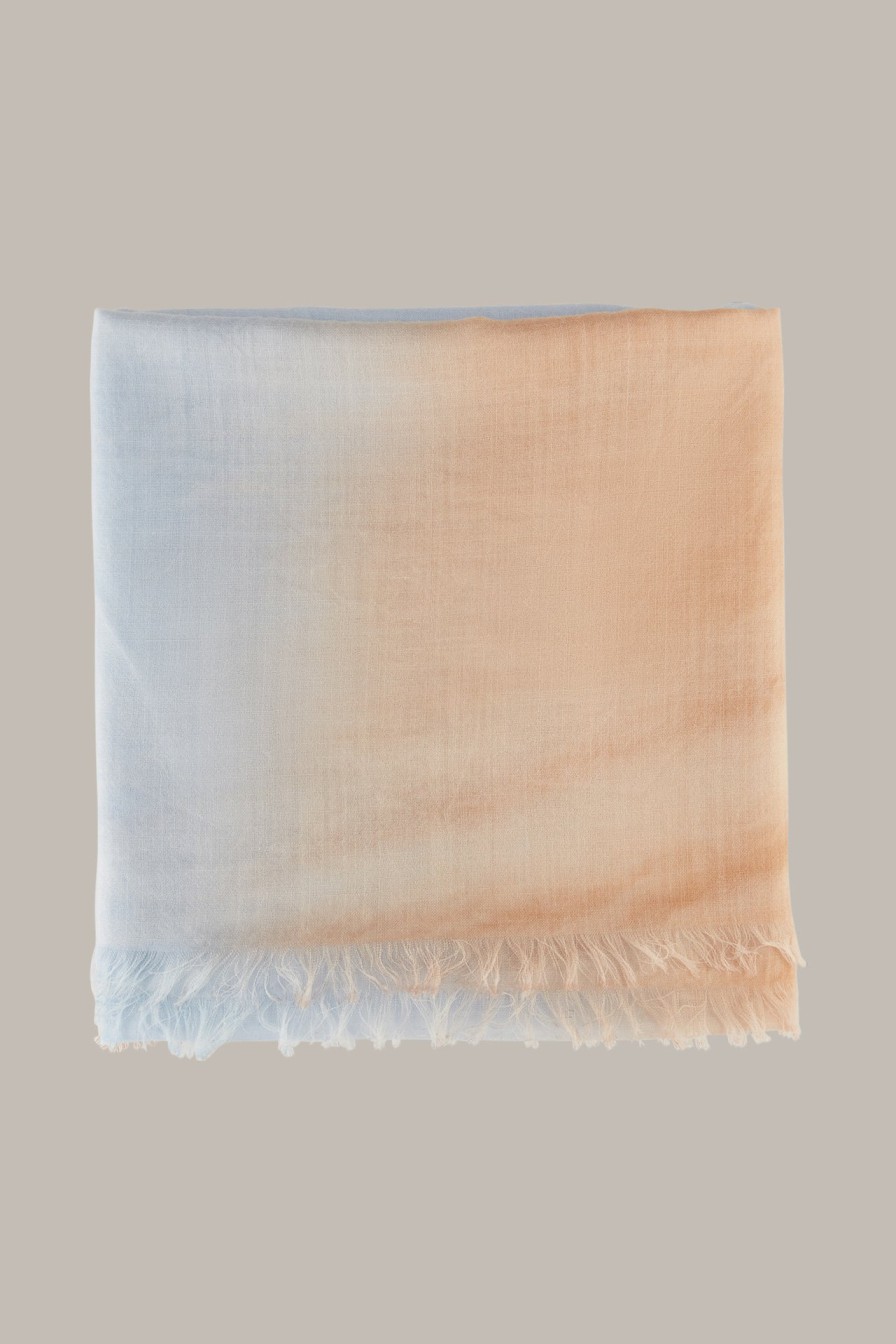 Online Windsor Virgin Wool Scarf In Camel/Grey Pattern