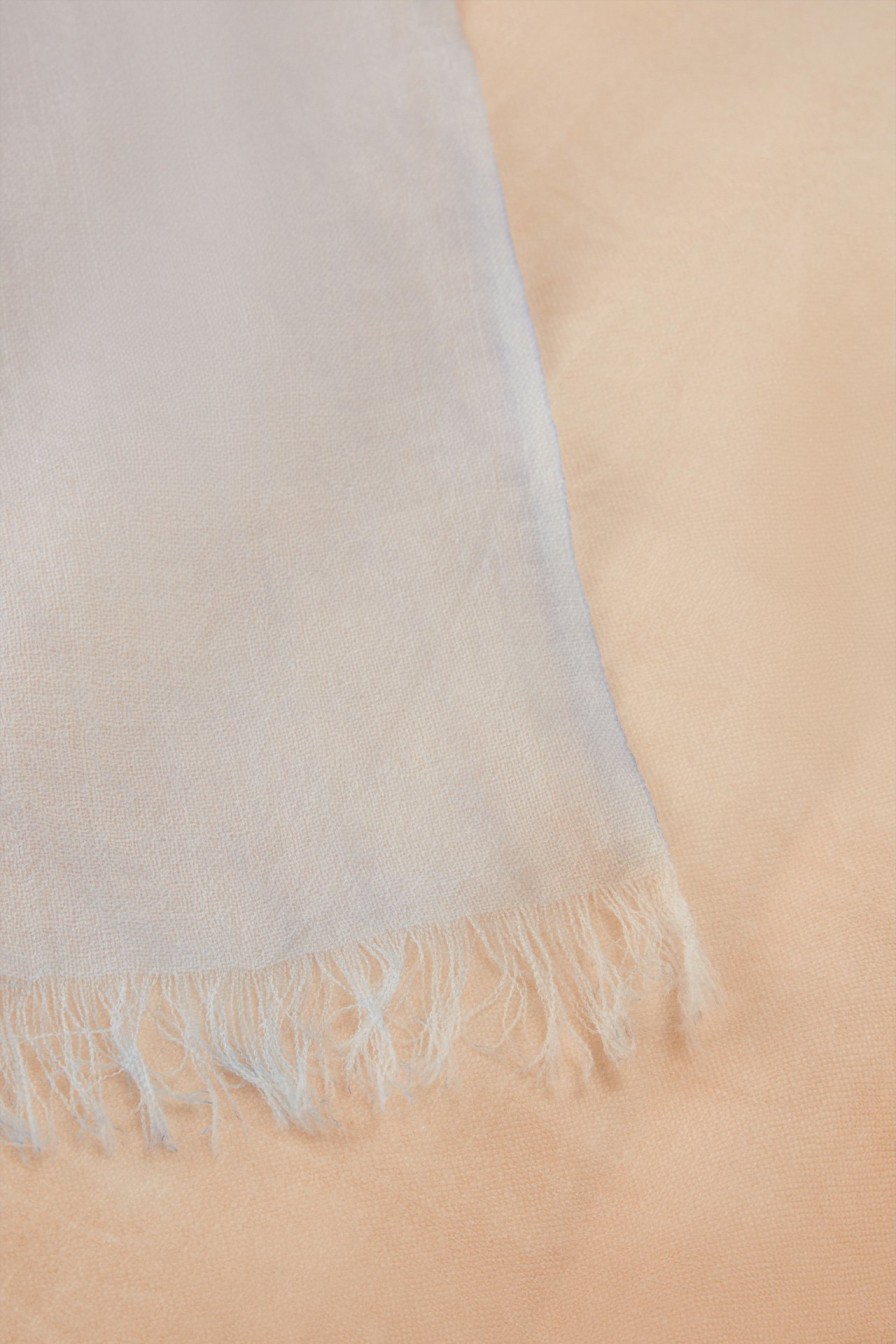 Online Windsor Virgin Wool Scarf In Camel/Grey Pattern