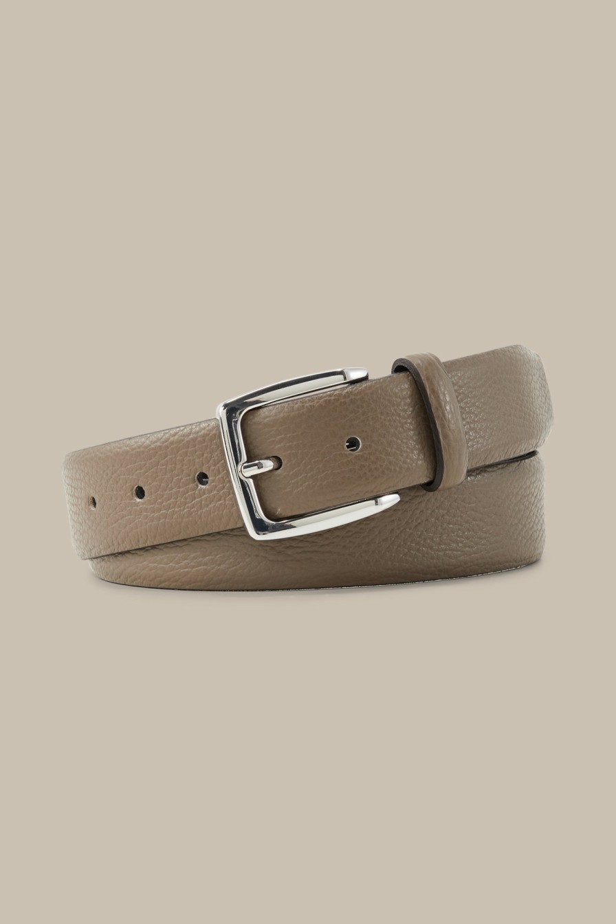 Hot Windsor Leather Belt In Taupe