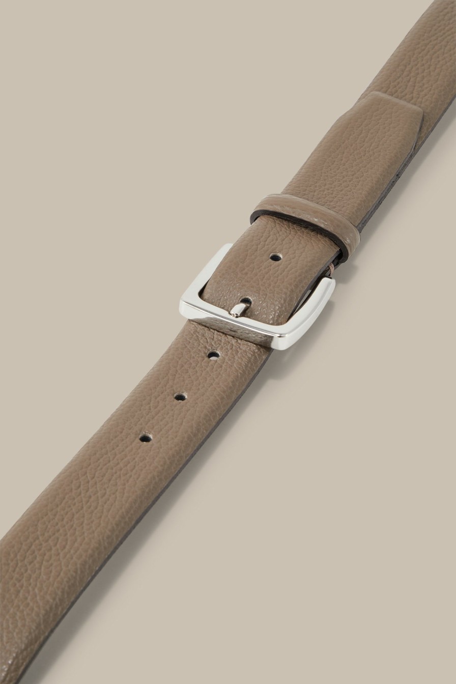 Hot Windsor Leather Belt In Taupe