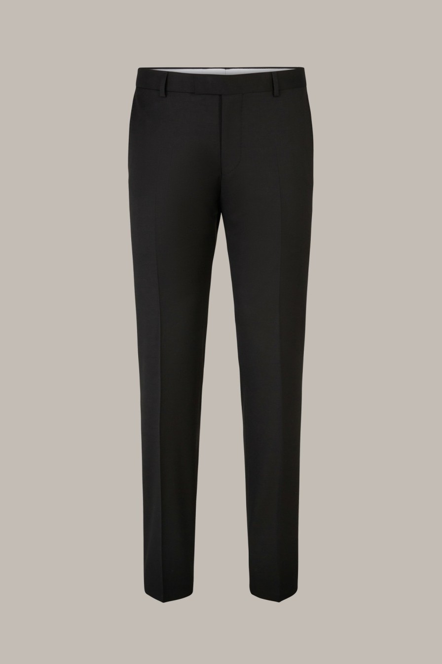 Best Windsor Sole Virgin Wool Modular Trousers In Black