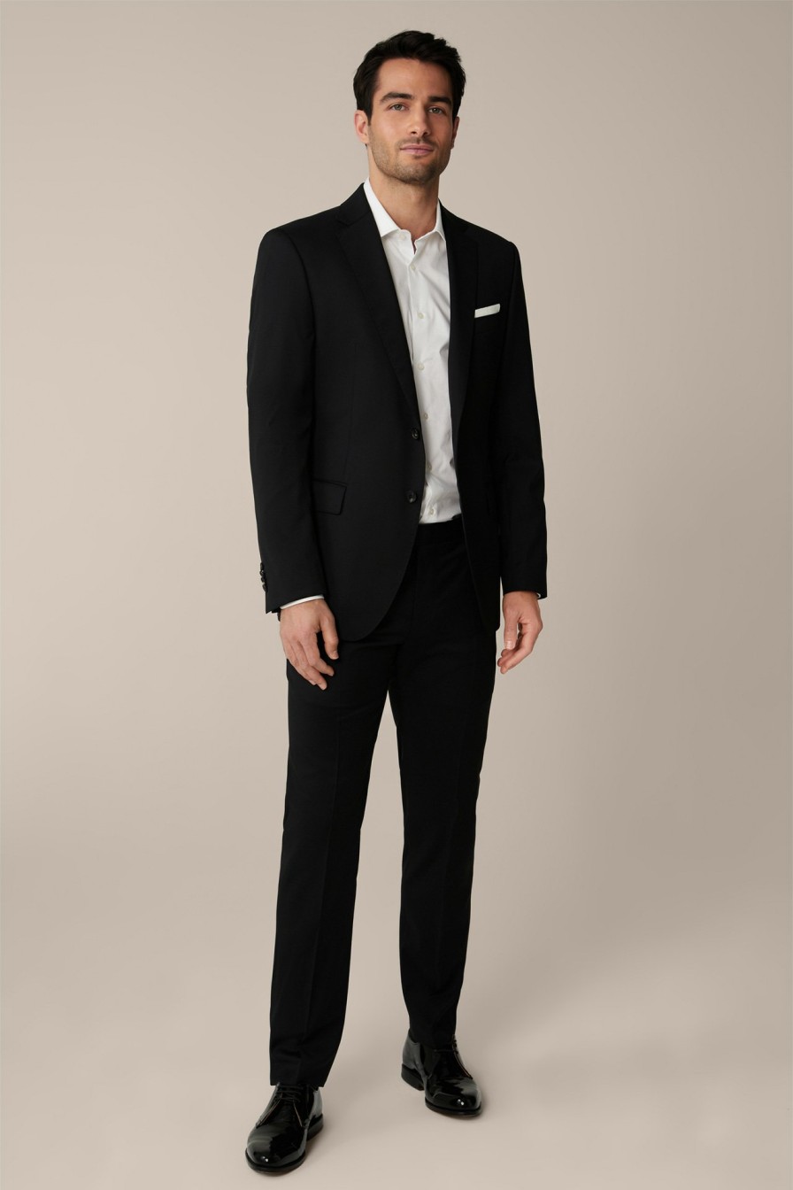 Best Windsor Sole Virgin Wool Modular Trousers In Black