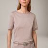 Online Windsor Cotton Stretch Blouse In Taupe