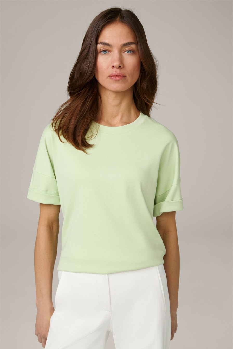 Best Windsor Cotton Interlock Half-Sleeve Shirt In Light Green