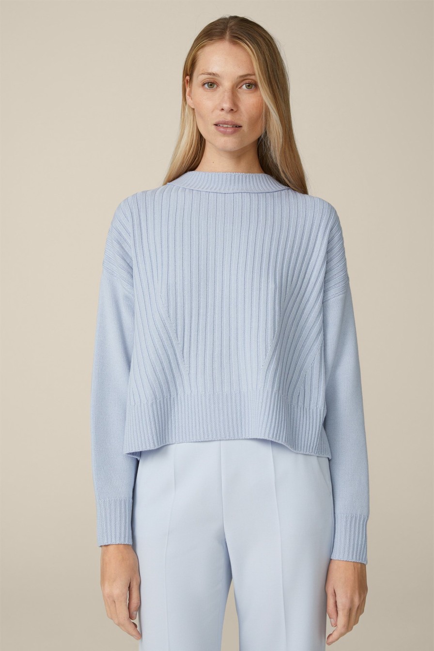 Hot Windsor Merino Pullover In Light Blue