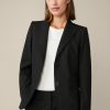 Clearance Windsor Virgin Wool Stretch Blazer In Black