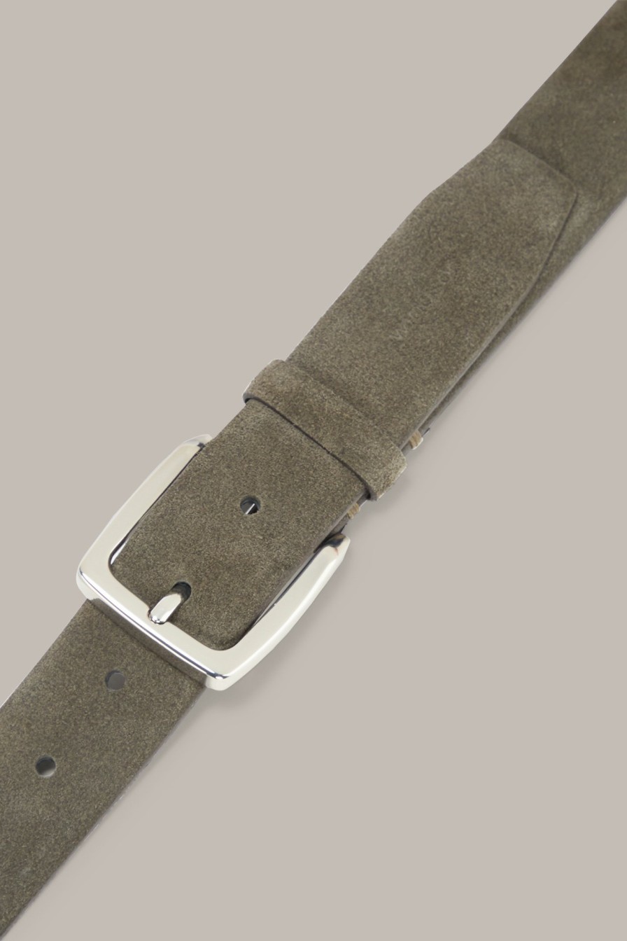 Clearance Windsor Suede Belt In Khaki