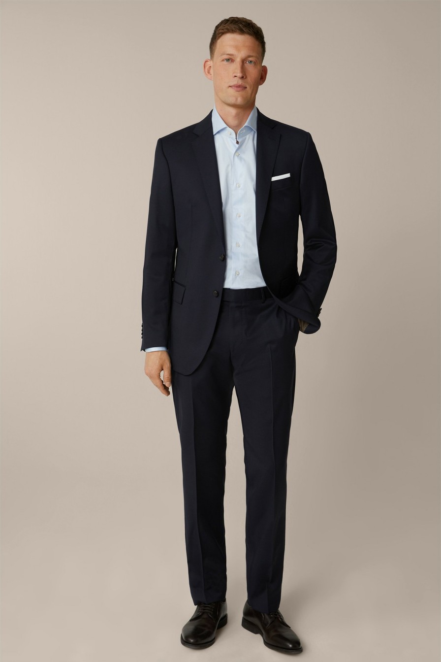 Hot Windsor Virgin Wool Modular Sole Trousers In Navy