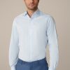 Hot Windsor Riccio Cotton Shirt In Light Blue