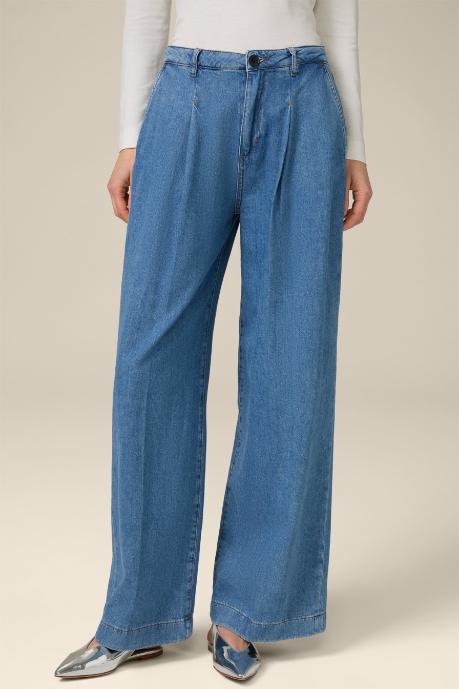 Wholesale Windsor Marlene Denim Trousers In A Light Blue Washed Look