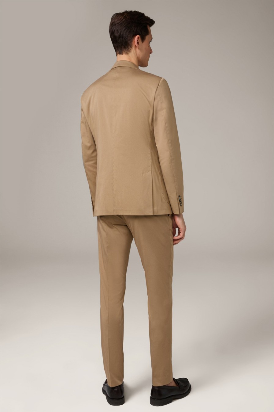 Best Windsor Cotton Blend Seo-Bene Suit In Camel Brown