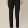 Hot Windsor Virgin Wool Stretch Trousers In Black