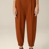 New Windsor Wool Stretch Copper Trousers In Jogger-Style