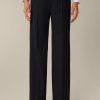 Clearance Windsor Virgin Wool Stretch Suit Trousers In Navy