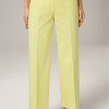 Wholesale Windsor Cotton Satin Culottes In Yellow