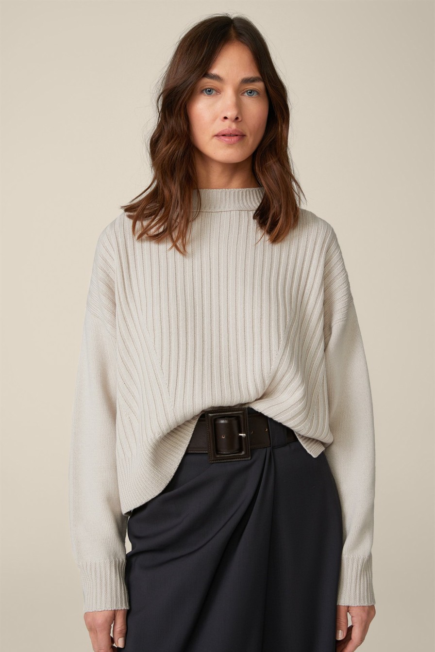 Hot Windsor Merino Pullover In Light Beige