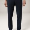 Online Windsor Frosted Wool Modular Santios Trousers In Navy