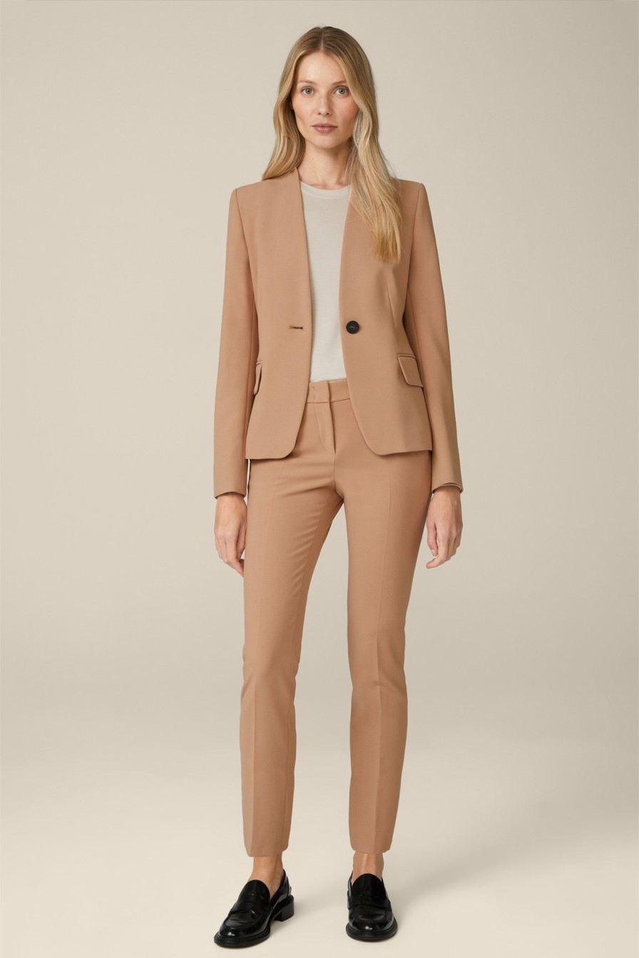 Clearance Windsor Crepe Suit Trousers In Camel