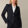 Wholesale Windsor Virgin Wool Stretch Blazer In Navy