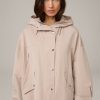 Clearance Windsor Cotton Blend Parka In Taupe