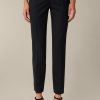 Clearance Windsor Virgin Wool Stretch Trousers In Navy