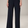 Hot Windsor Crepe Marlene Trousers In Navy