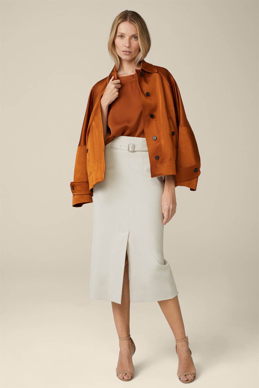 Clearance Windsor Crepe Blouse Shirt In Copper