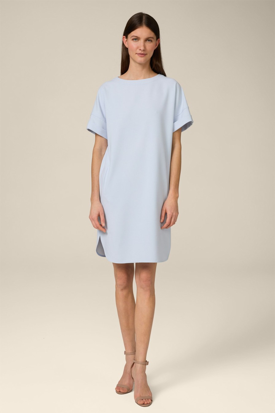 Best Windsor Crepe Egg-Shaped Dress In Light Blue