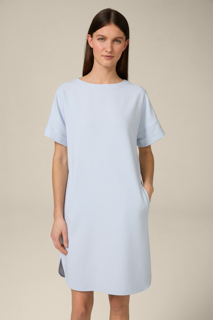 Best Windsor Crepe Egg-Shaped Dress In Light Blue