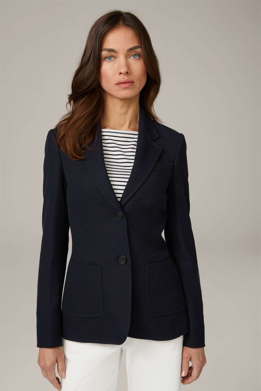 Online Windsor Jersey Pique Blazer In Navy