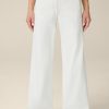 Best Windsor Gabardine Palazzo Trousers In Ecru