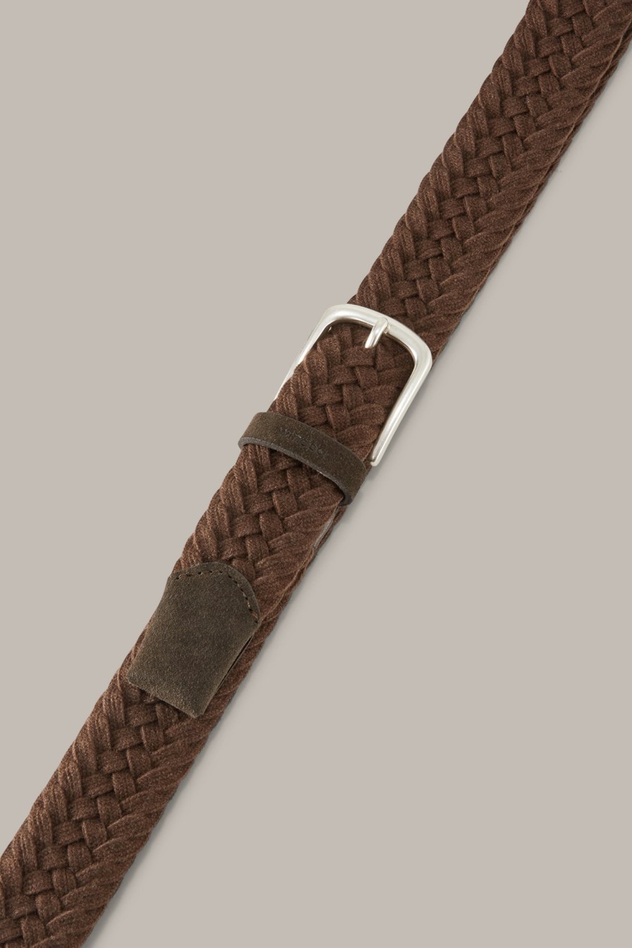 Clearance Windsor Wool And Suede Belt In Dark Brown