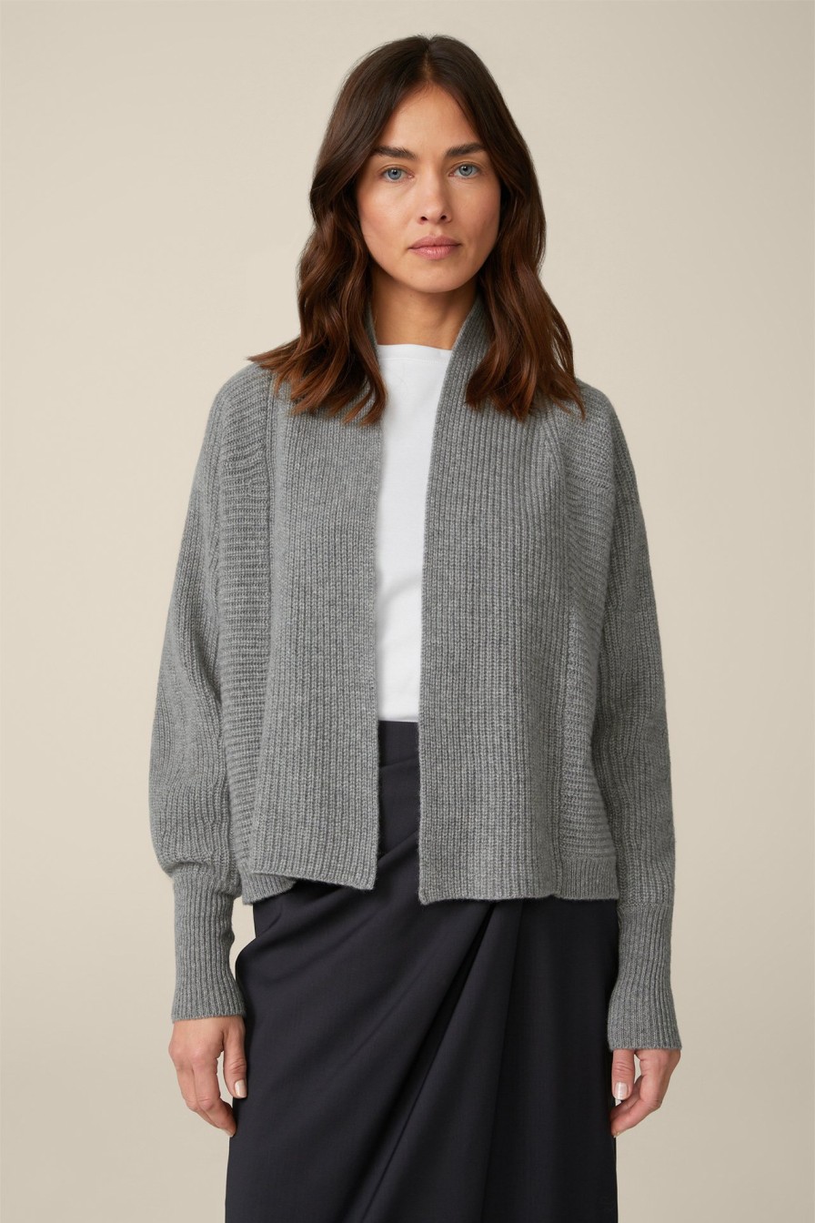 Online Windsor Cashmere Cardigan In Grey Melange