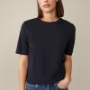 Wholesale Windsor Organic Cotton T-Shirt In Navy