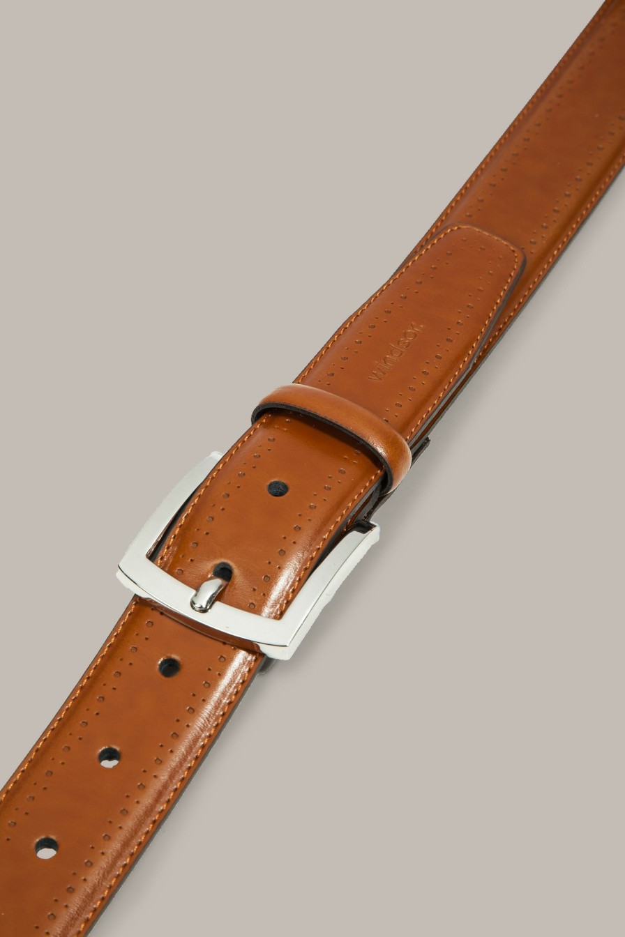 Best Windsor Leather Belt In Cognac