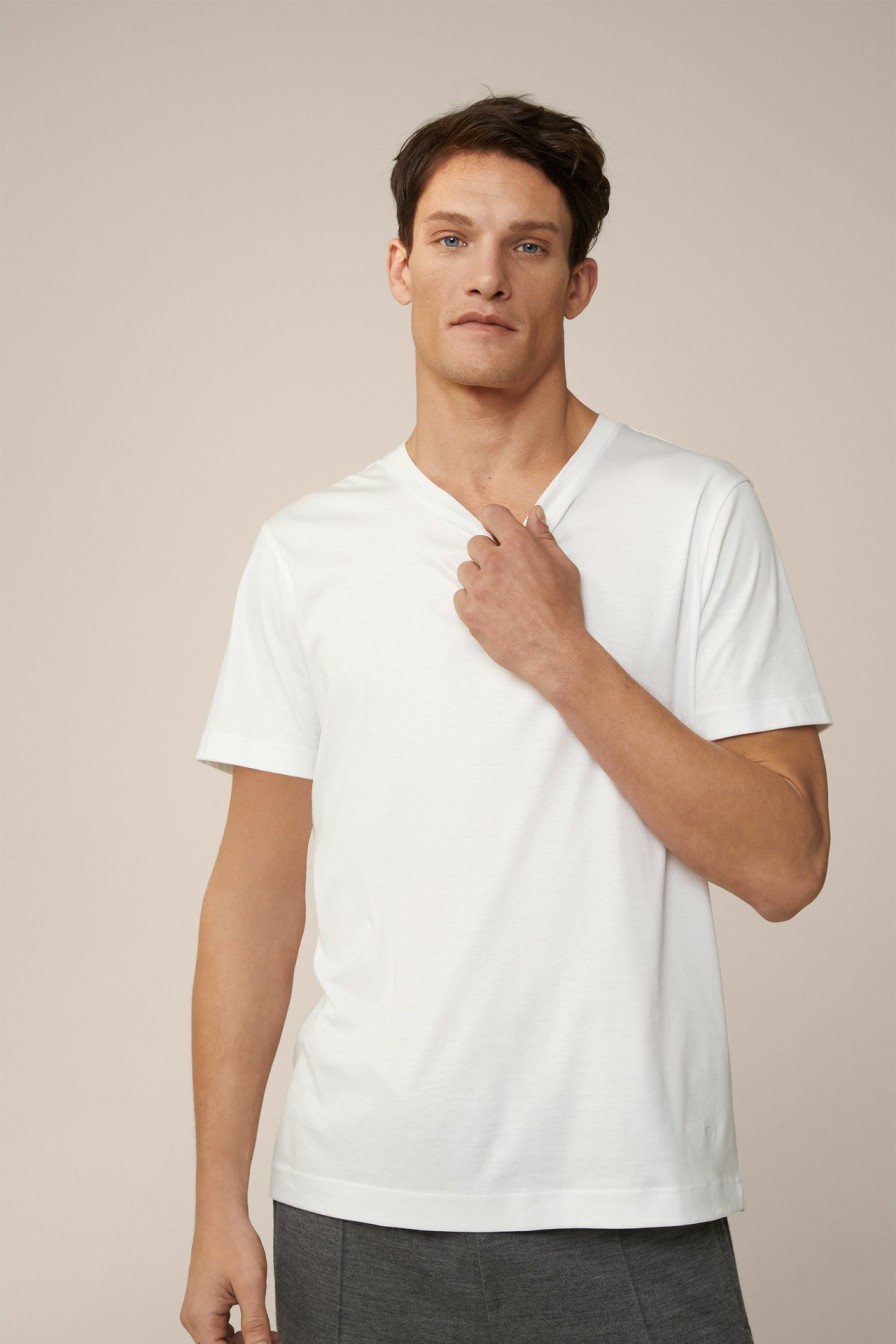 Clearance Windsor Gabriello Cotton T-Shirt In White