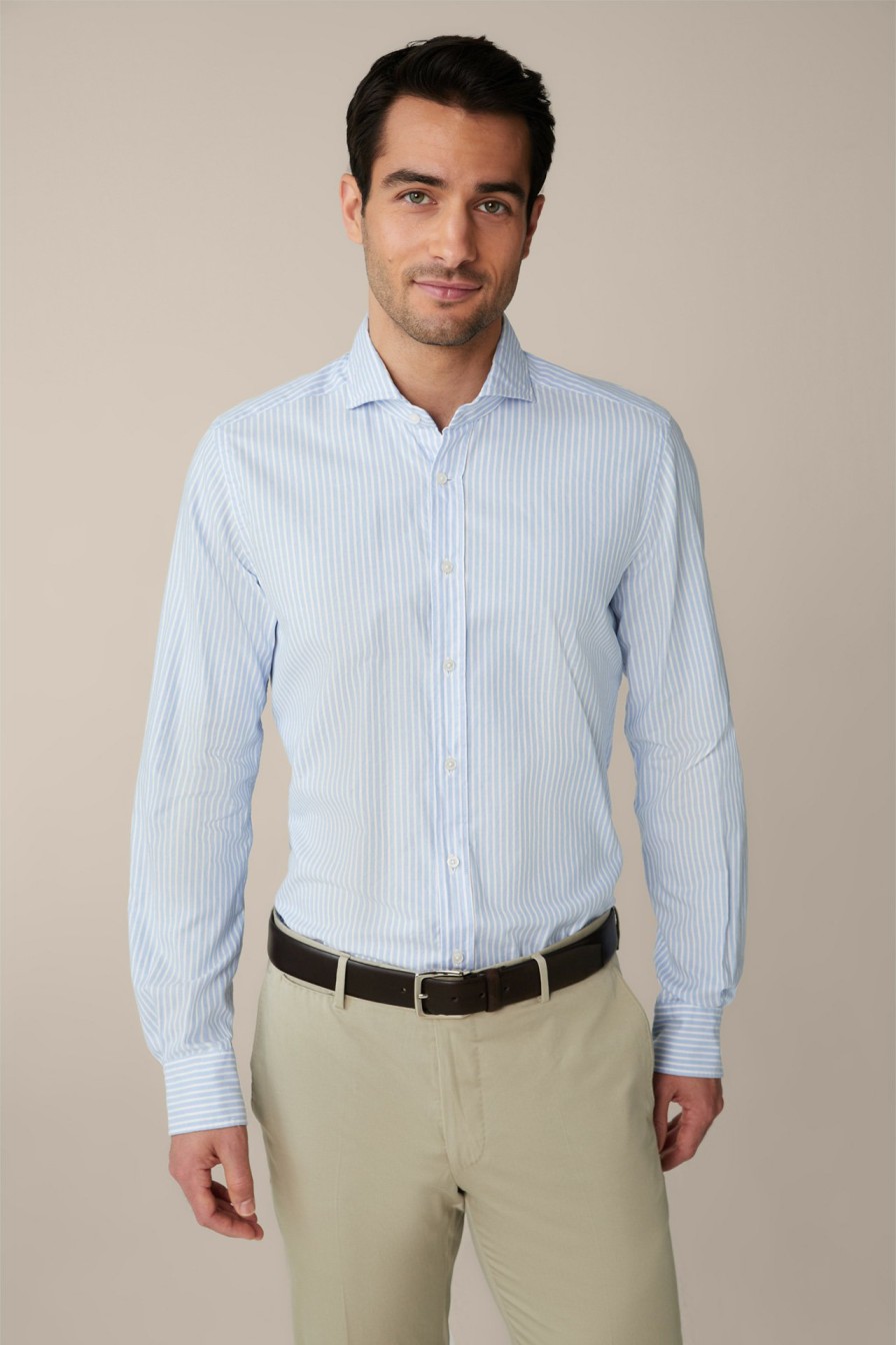 Best Windsor The Lano Smart Shirt In Light Blue And White Stripes