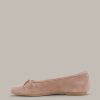 Hot Windsor Suede Ballerinas In Nude By Unutzer