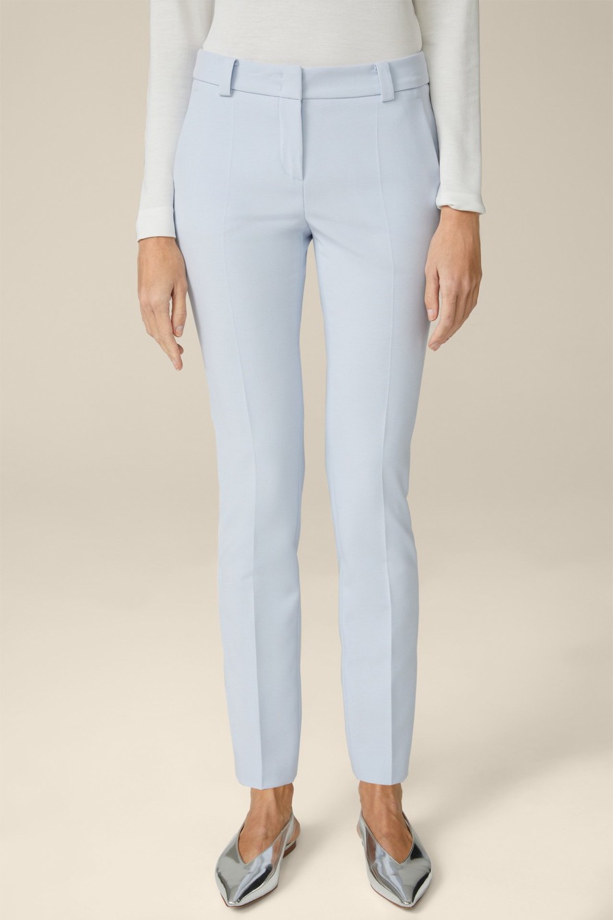 Hot Windsor Crepe Suit Trousers In Light Blue